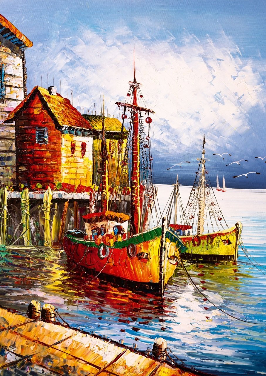 Art Puzzle The Orange Port 500 Teile Puzzle Art-Puzzle-5091 von Art Puzzle