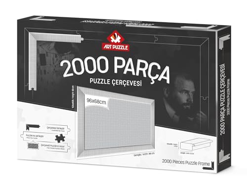Art Puzzle Weiß 2000 Teile Puzzle Rahmen zerlegt von Art Puzzle