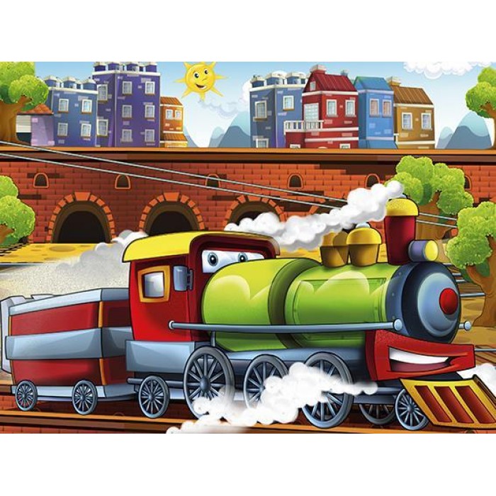 Art Puzzle - Wooden Puzzle - Train - 100 Teile von Art Puzzle