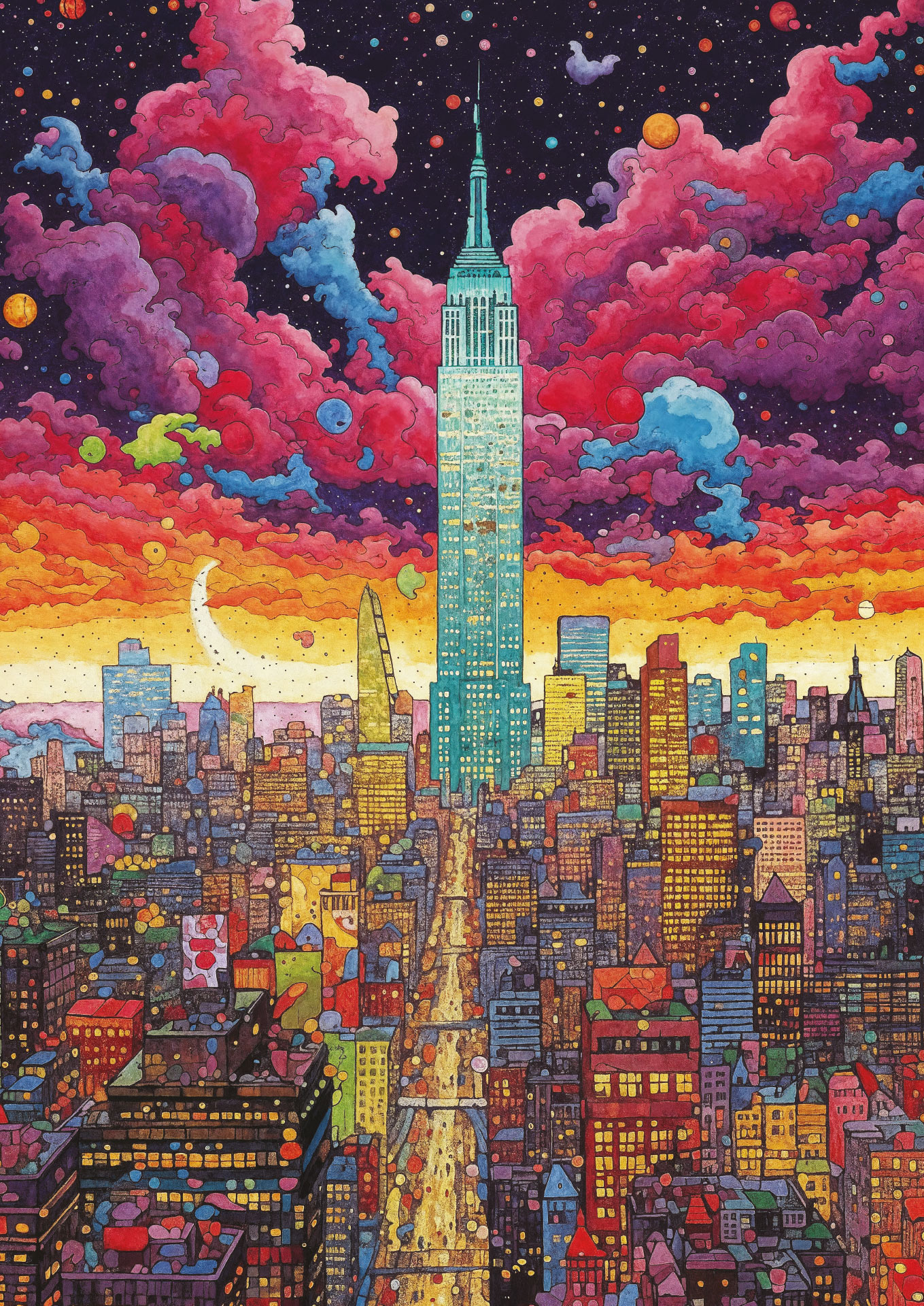 Art Puzzle Wowo Series - Bunte Metropole, New York 1000 Teile Puzzle Art-Puzzle-41030 von Art Puzzle