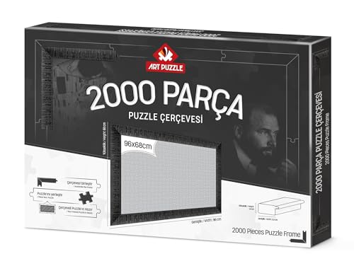Art Puzzle schwarz 2000 Teile Puzzle Rahmen zerlegt von Art Puzzle