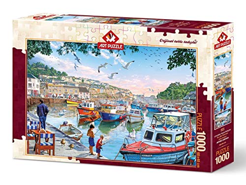 Die kleinen Fischer am Hafen Puzzle 1000 Teile von Art Puzzle