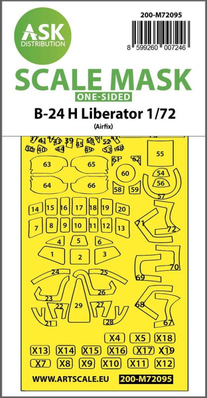B-24H Liberator - One-sided fit express mask [Airfix] von Art Scale Kit
