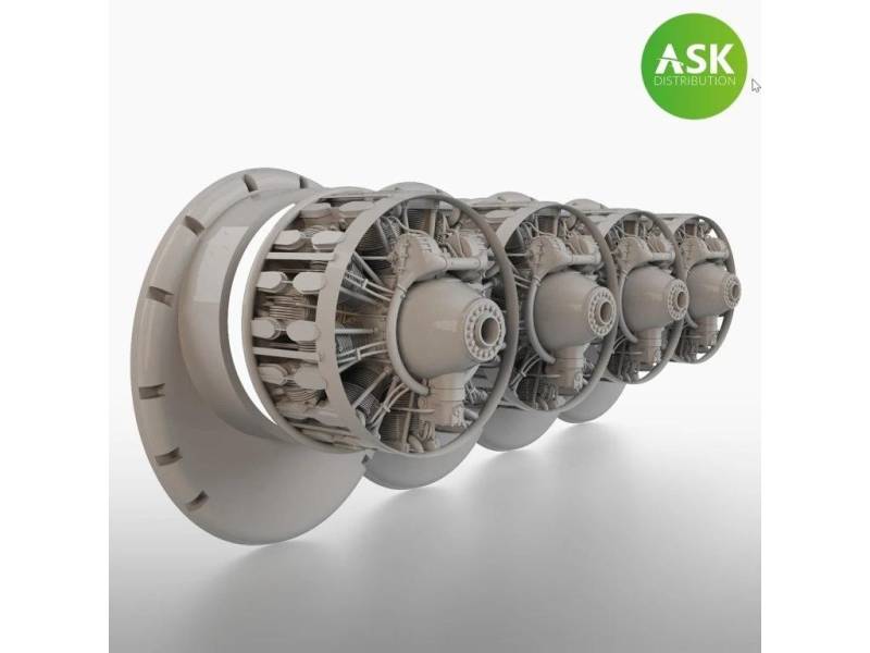 B-29 engine set - Wright R-3350-57, 4 pc. set B-29 engine set - Wright R-3350-57, 4 pc. set von Art Scale Kit