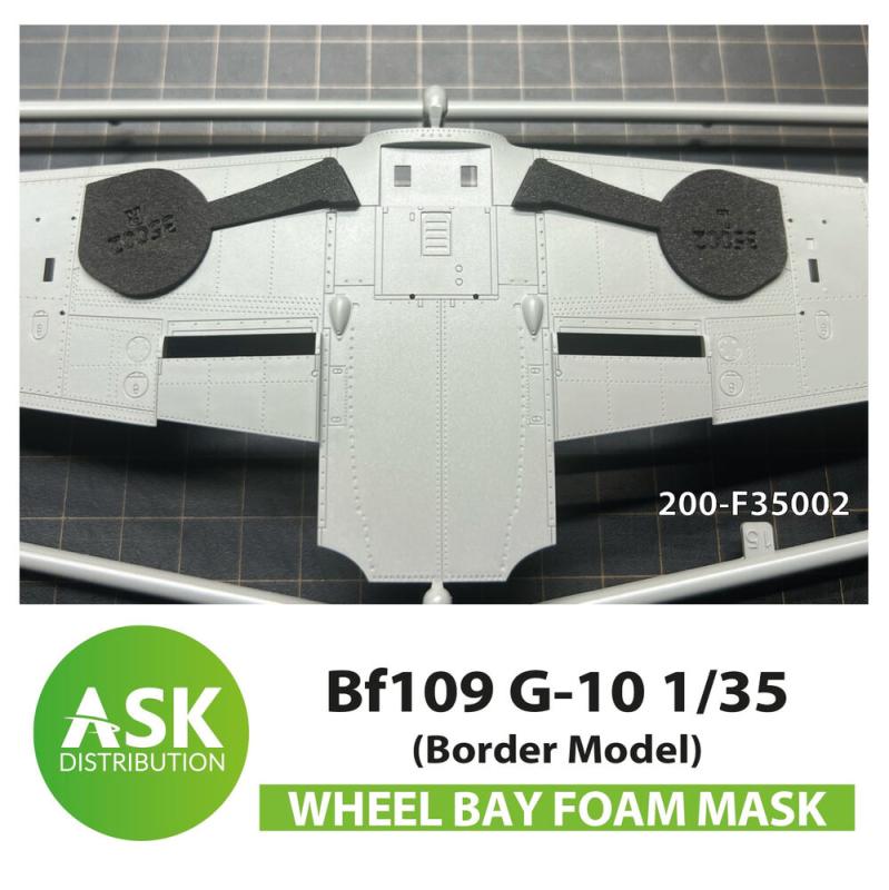 Bf 109G-10 Wheel bays - FOAM flexibel express fit mask [Border Model] von Art Scale Kit
