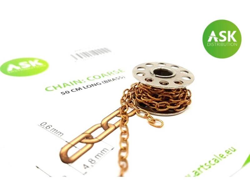 Chain: Coarse - 50 cm long (brass) von Art Scale Kit
