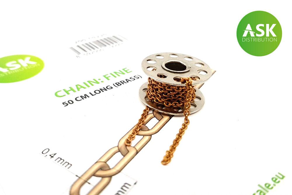 Chain: Fine - 50 cm long (brass) von Art Scale Kit