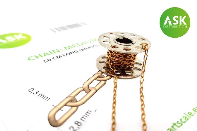 Chain: Medium - 50 cm long (brass) von Art Scale Kit