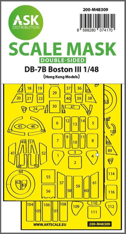 DB-7B Boston III - Double-sided express fit mask [HK Models] von Art Scale Kit
