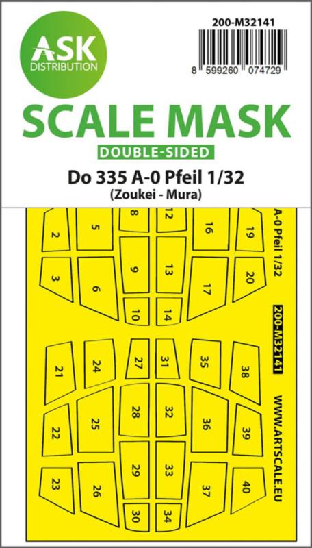 Dornier Do 335A-0 Pfeil - Double-sided mask [Zoukei Mura] von Art Scale Kit