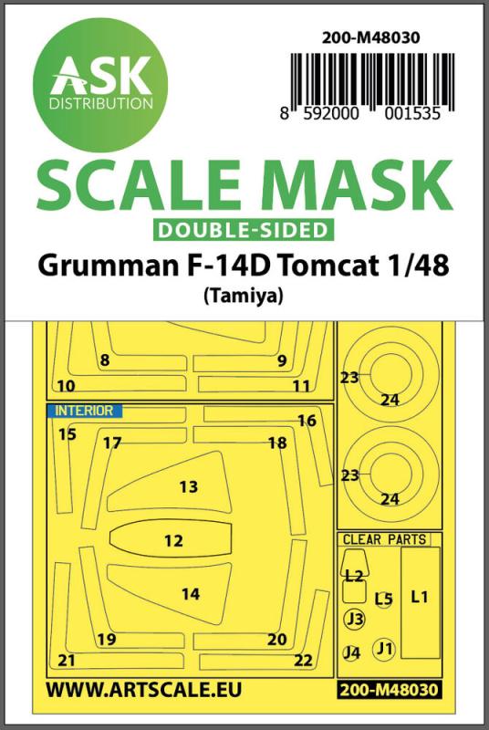F-14D - Double-sided painting mask [Tamiya] von Art Scale Kit