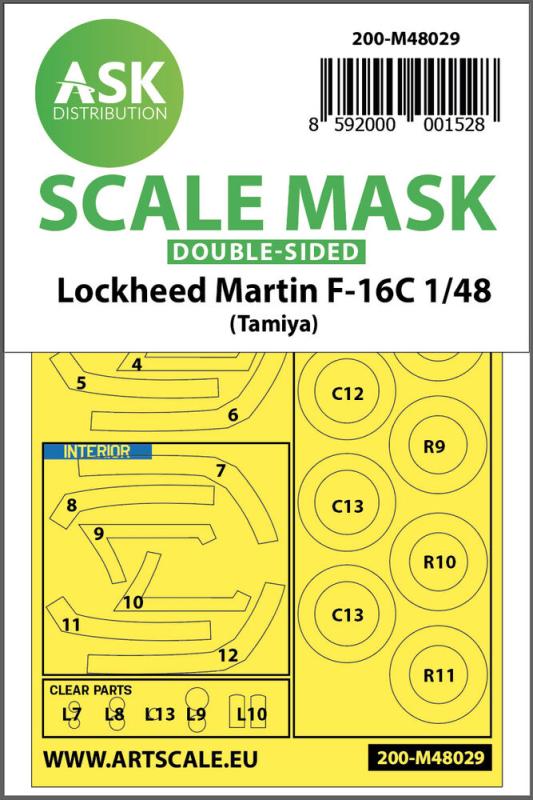 F-16C - Double-sided painting mask [Tamiya] von Art Scale Kit