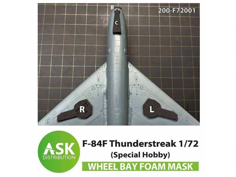 F-84F Thunderstreak wheel bay FOAM flexibel mask [Special Hobby] von Art Scale Kit