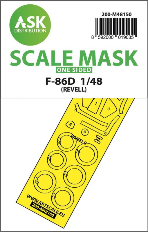 F-86D - One-sided express fit mask [Revell] von Art Scale Kit