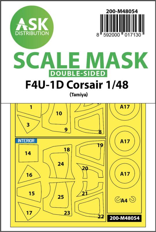 F4U-1D Corsair - Double-sided express mask [Tamiya] von Art Scale Kit