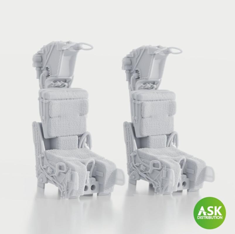 GRU-7A Ejection Seats for F-14A/B Late - excluding seat belts (2pcs) [Trumpeter] von Art Scale Kit