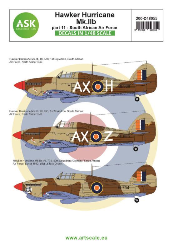 Hawker Hurricane Mk.IIB part 11 - South African Air Force Hawker Hurricane Mk.IIB part 11 - South African Air Force von Art Scale Kit