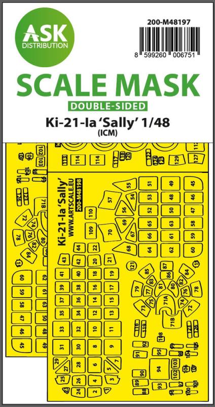 Ki-21-Ia Sally - Double-sided express fit mask [ICM] von Art Scale Kit