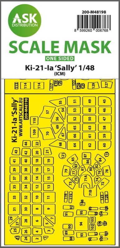 Ki-21-Ia Sally - One-sided express fit mask [ICM] von Art Scale Kit