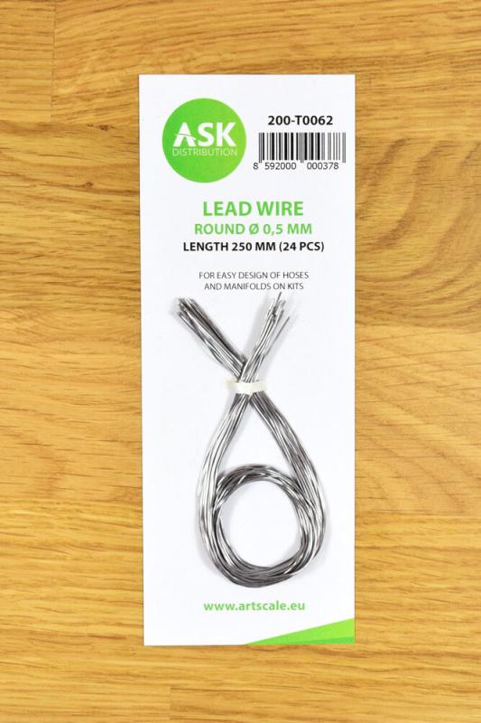Lead Wire - Round Ã 0,5 mm x 250 mm (cca. 24 pcs) von Art Scale Kit