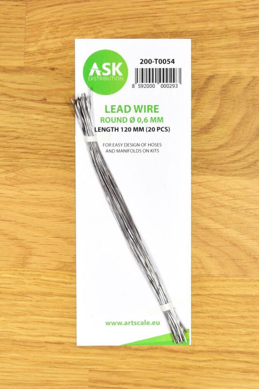 Lead Wire - Round Ã 0,6 mm x 120 mm (cca. 20 pcs) von Art Scale Kit