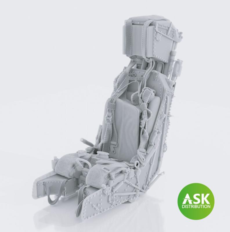 M.B.Type 9B Mk.3 Ejection Seat - with seat belts ASK 3D [Jaguar] GR.1/GR.1A â Airfix von Art Scale Kit
