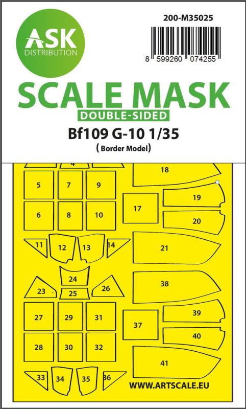 Messerschmitt Bf 109G-10 - Double-sided painting mask [Border Model] von Art Scale Kit