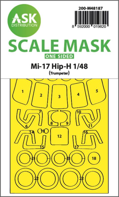 Mil Mi-17 Hip-H - One-sided express fit mask [Trumpeter] von Art Scale Kit
