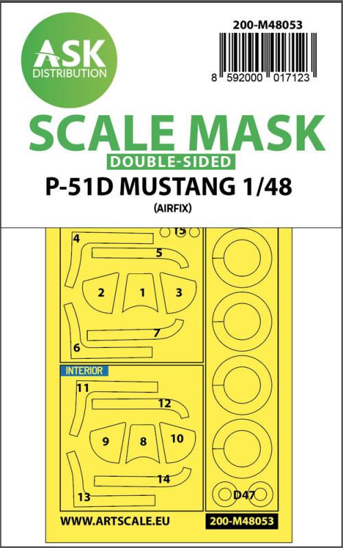P-51D Mustang - Double-sided mask [Airfix] von Art Scale Kit