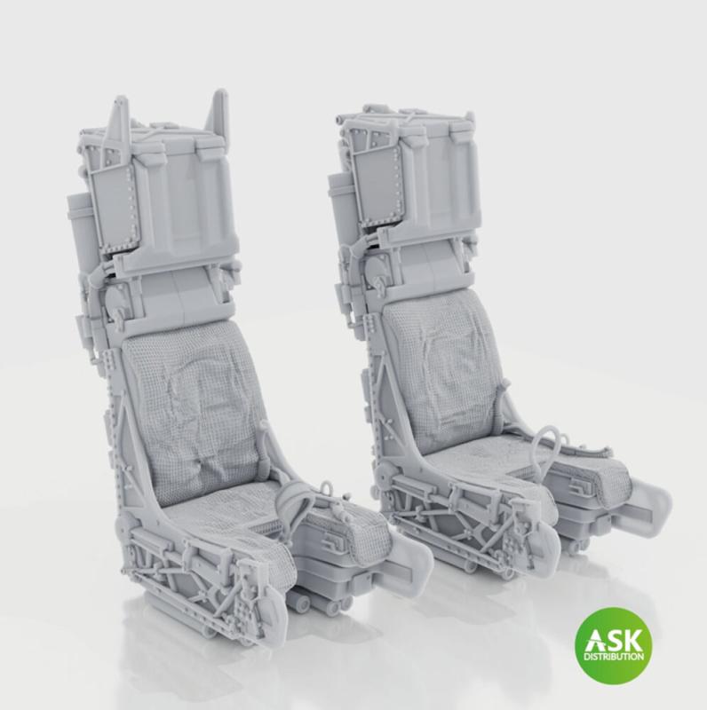 SJU-17 - Ejection Seats for F-14D - excluding seat belts (2pcs) [Trumpeter] von Art Scale Kit