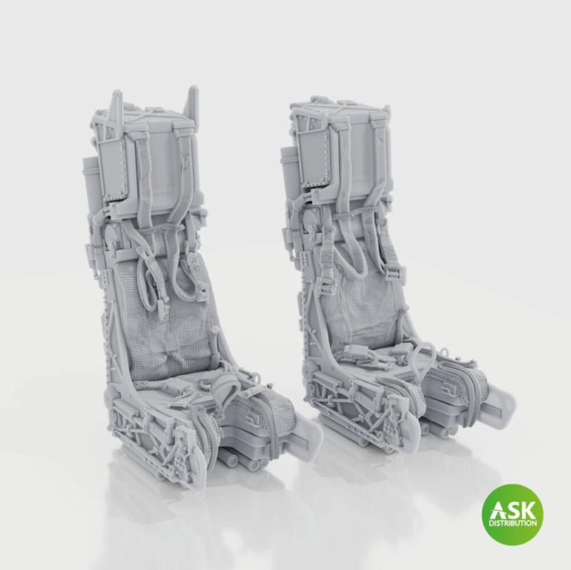SJU-17 - Ejection Seats for F-14D - with seat belts (2pcs) [Trumpeter] von Art Scale Kit