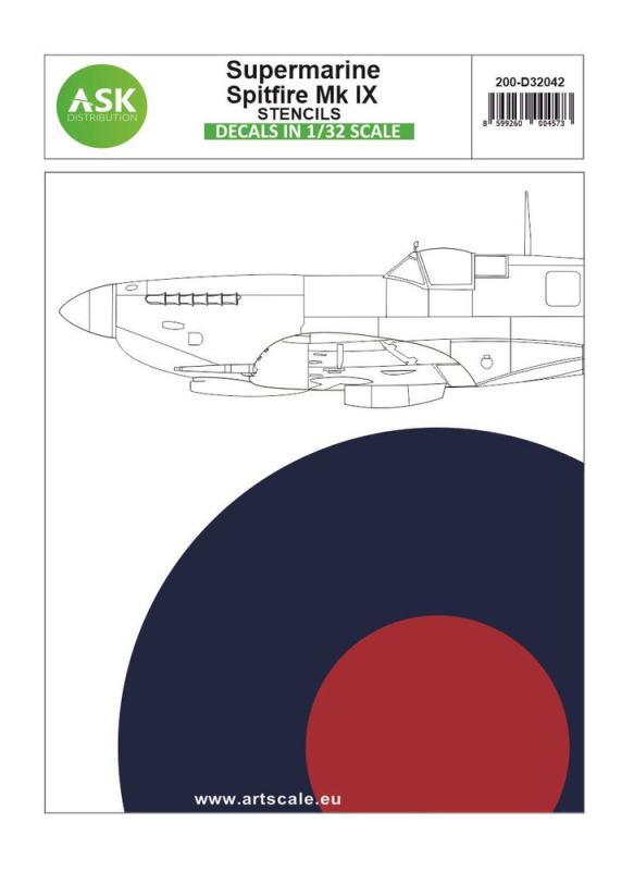 Spitfire Mk.IX - stencils Spitfire Mk.IX - stencils von Art Scale Kit