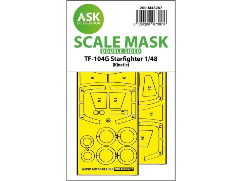 TF-104G Starfighter - Double-sided express fit mask [Kinetic] von Art Scale Kit