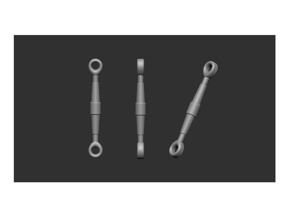 Turnbuckles 50 pcs: 5,5mm / 0,9mm Turnbuckles 50 pcs: 5,5mm / 0,9mm von Art Scale Kit