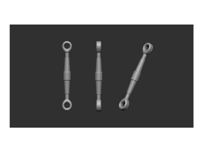 Turnbuckles 50 pcs: 5,5mm / 0,9mm Turnbuckles 50 pcs: 5,5mm / 0,9mm von Art Scale Kit