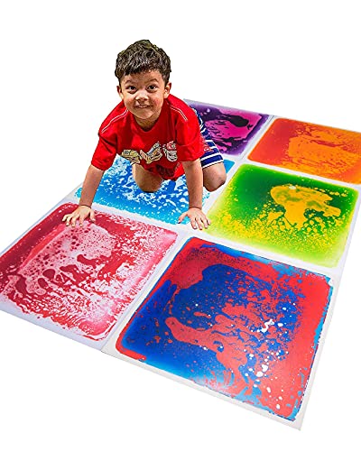 Art3d 6 Stück Flüssige Sensorische Bodenfliesen für Kinder Vorschulkind Jugendliche Spielzimmer Tanzfläche und Dekoration Mehrfarbige Trainingsmatte Flüssigkeitsumhüllte Bodenspielmatte Art3d 6 Stück Flüssige Sensorische Bodenfliesen für Kinder Vorschulkind Jugendliche Spielzimmer Tanzfläche und Dekoration Mehrfarbige Trainingsmatte Flüssigkeitsumhüllte Bodenspielmatte von Art3d