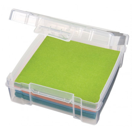 ArtBin Kunststoffbox für Stoff / Filz und Zubehör Transparent 16x17x5,5cm von ArtBin