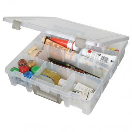 ArtBin Super Kunststoff-Aufbewahrungsbox mit 6-18 Fächern transparent 37,5x36x9cm von ArtBin