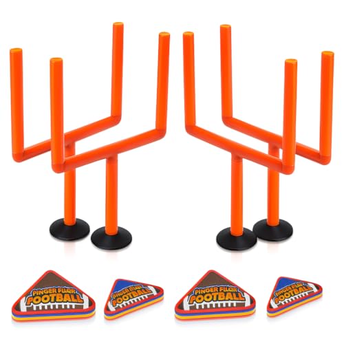 ArtCreativity Finger Flick Fußball-Set (2) mit Stangen und Schaumstoffbällen, Mini-Spiele, Büro-Computerspielzeug, Geschenke für Indoor-Sportpartys, Geschenke für Jungen, Mädchen von ArtCreativity