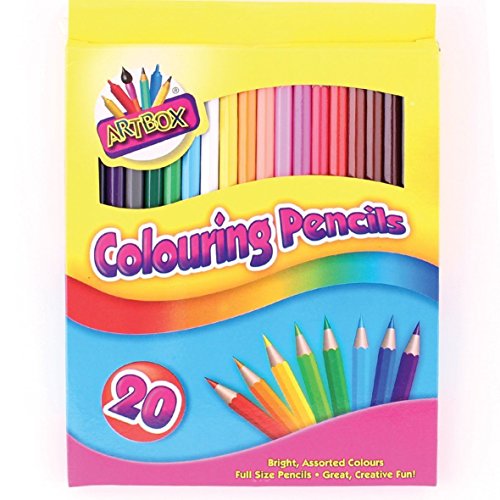 ARTBOX 3 x Artbox 20 Buntstifte in voller Größe in 20 verschiedenen Farben von Artbox