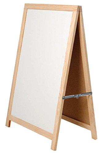 ArteRegal 52965 Doppeltafel aus Holz, weiß, 100 x 55 cm von ARTE REGAL