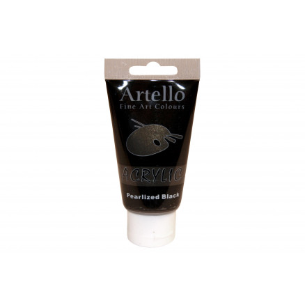 Artello Fine Art Acrylfarbe Perlschwarz 75ml von Artello