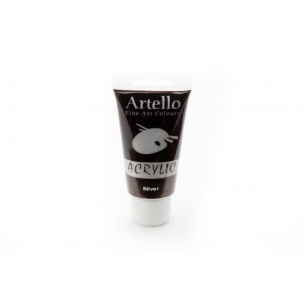 Artello Fine Art Acrylfarbe Silber 75ml von Artello