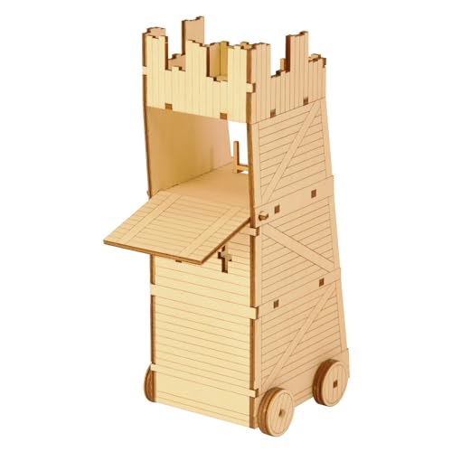 Wooden Siege Tower Toy | Constructor | 8 × 11 × 25 cm | Scale fit for Lego | Constructor | DIY | von Artem Arbor OÜ