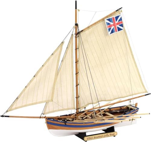 Artesanía Latina - Schiffsmodell aus Holz - Britische Zusätzlichboot Großsegler, HMS Bounty (Jolly Boat) - Model 19004N, Scale 1:25 - Modelle zu Bauen - Anfängerniveau von Artesanía Latina