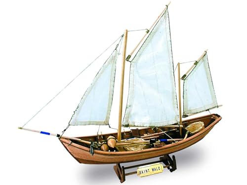 Artesanía Latina – Holzmodellschiff - Französische Fischerboot, Doris Saint Malo – Modell 19010, Maßstab 1:20 – Modelle zu Bauen - Anfängerniveau von Artesanía Latina