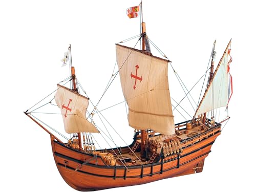 Artesanía Latina – Holzmodellschiff - Spanische Karavelle, La Pinta, Entdeckung Amerikas – Modell 22412, Maßstab 1:65 – Modelle zu Bauen – Mittleres Niveau von Artesanía Latina
