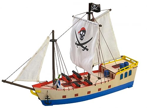 Artesanía Latina – Holzmodellschiff für Kinder +8 – Piratenschiff – Modell 30509N, Stück 65 – Modelle zu Bauen – Anfängerniveau von Artesanía Latina