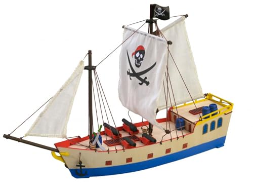 Artesanía Latina – Holzmodellschiff für Kinder +8 – Piratenschiff – Modell 30509N, Stück 65 – Modelle zu Bauen – Anfängerniveau von Artesanía Latina