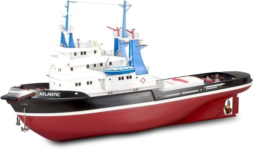 Artesanía Latina – Holz und ABS modellschiff – Schleppdampfer Atlantic - Modell 20210, Maßtab 1:50 - Modelle zu Bauen - Mittleres Niveau von Artesanía Latina